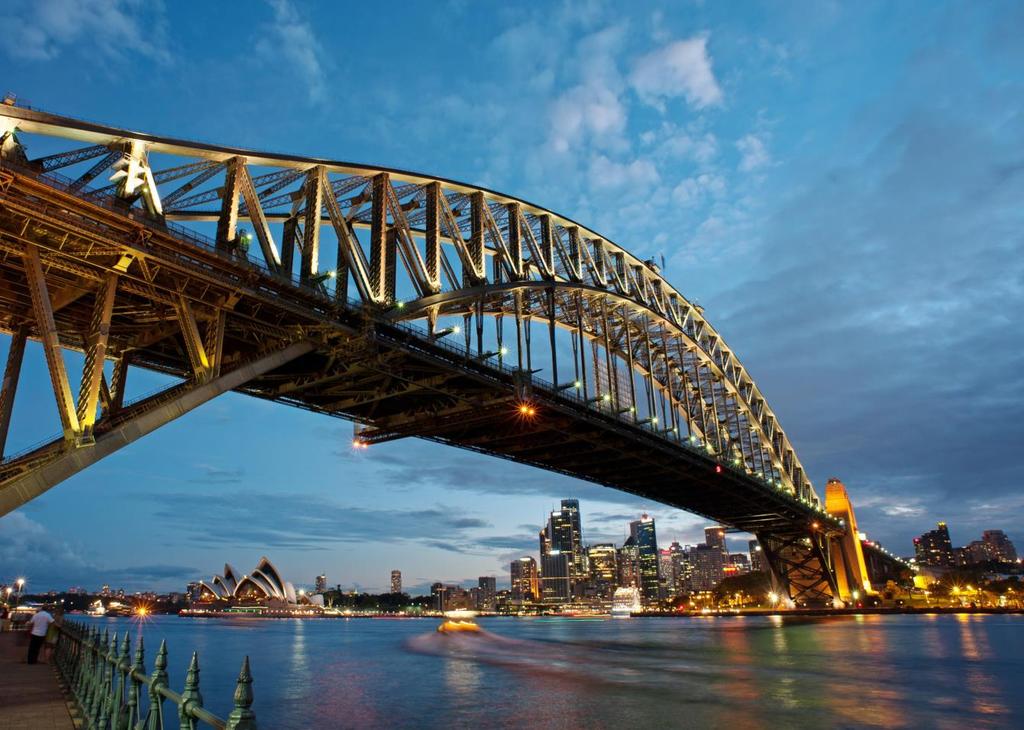 SYDNEY SYDNEY/HUNTER VALLEY 4 NIGHTS SYDNEY/ 1 NIGHT HUNTER VALLEY Australia s largest and most famous city, Sydney is home to beautiful beaches, iconic buildings, historic landmarks, award-winning
