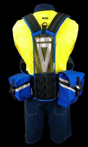traditional style SCSR adjustable strap, two front pouches,  Tech Vest Angus Place Part No: TVW65AP(Size) Tech Vest to suit Angus
