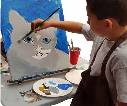 NEW! One-Day Camp Paint Your Pet At ARF s Paint Your Pet one day camp, children explore their inner artist by painting a unique portrait of their pet.