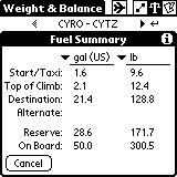 Tapping on a segment bar opens a window that displays a summary of the data for that segment.