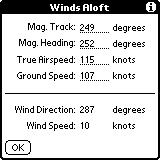 rate is assumed). Enter the true temperature and the airspeed is corrected for temperature effects.
