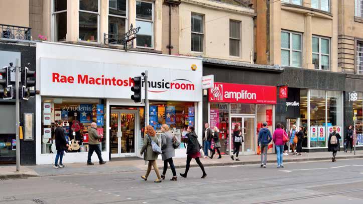 INVESTMENT SUMMARY - Rare opportunity to acquire prime mixed use investment in the heart of Edinburgh city centre - One of the city s most prominent corner blocks - Income spread between several