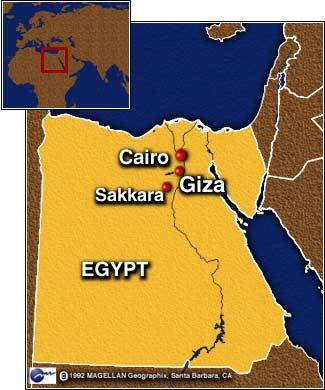 Egypt is located in northeastern Africa The Nile River runs the length of the country flowing south to north The river begins in the mountains of Africa and empties into the