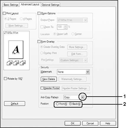Za korisnike operativnog sistema Windows Napomena: Ukoliko koristite ovu funkciju, postavka Print Quality se menja na Fine, a postavka Density se menja na vrednost 3. 1.
