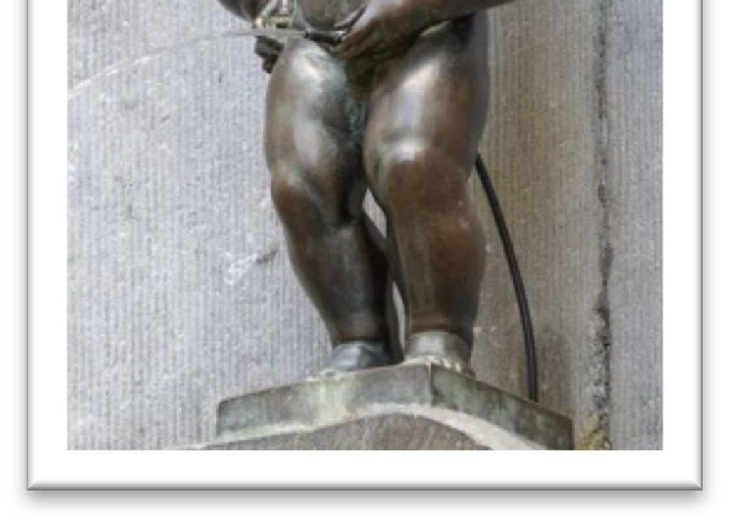pissing kid», is a 20 inches bronze statue which in