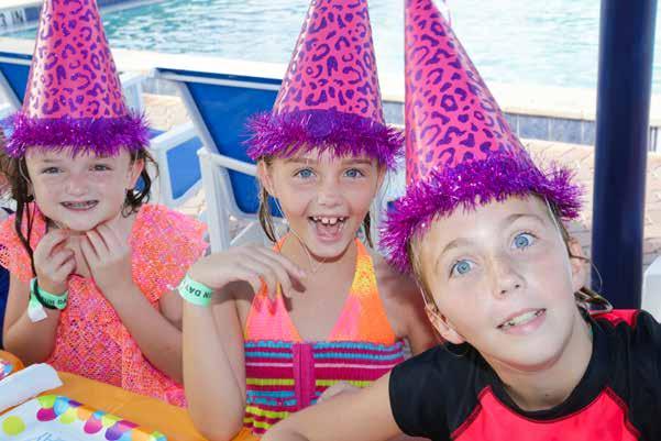 Awesome BIRTHDAY PARTIES From parties that slip down the 4-STORY MEGA SLIDE... to dive-in movie parties... a party at Sun-N-Fun is A SPECIAL GIFT FOR ANY BIRTHDAY KID!