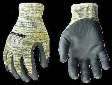 glove designed for superior grip, dexterity and protection. Featuring No Drip / No Melt FR Technology and specialized fabric to rate an ANSI Cut Level 4 rating.