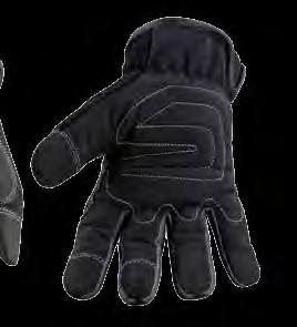 This glove features a waterproof membrane to keep your hands dry along with an easy on / off slip on