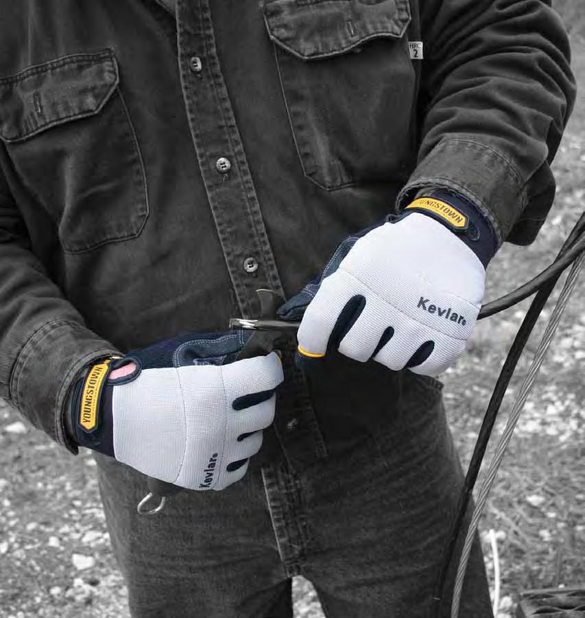 Cut-Resistant series Youngstown s Cut-Resistant Gloves are a unique line of performance work gloves which are completely lined throughout with Kevlar fiber by DuPont.