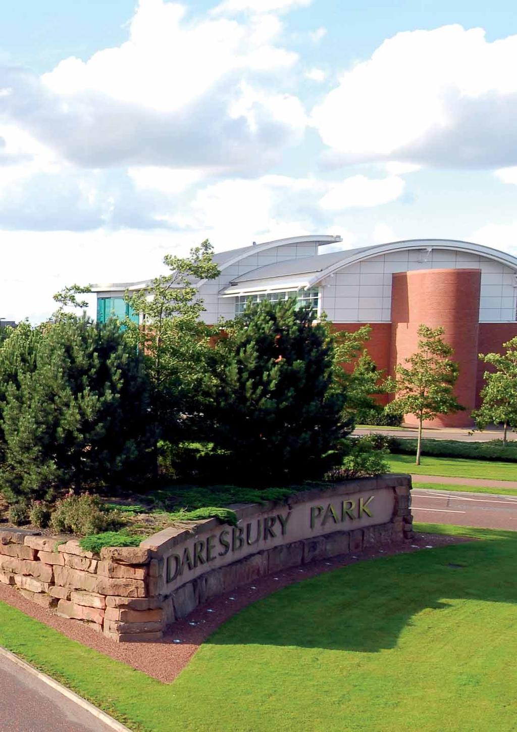 Daresbury Park, a Business Park located on junction 11 of the M56, two junctions from the M6 close to Liverpool, Manchester, Chester and Warrington.