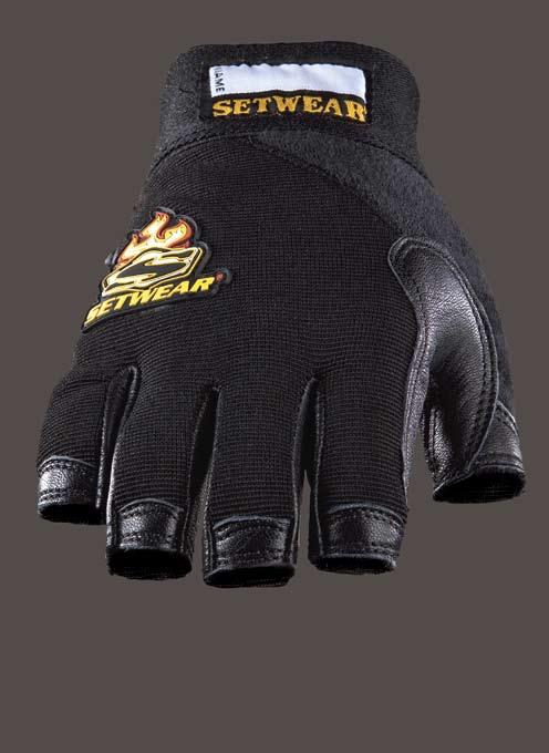 protection. For lighting, rigging, rappelling, rescue, cold weather and more. Leather Fingerless Gloves Superior Durability!