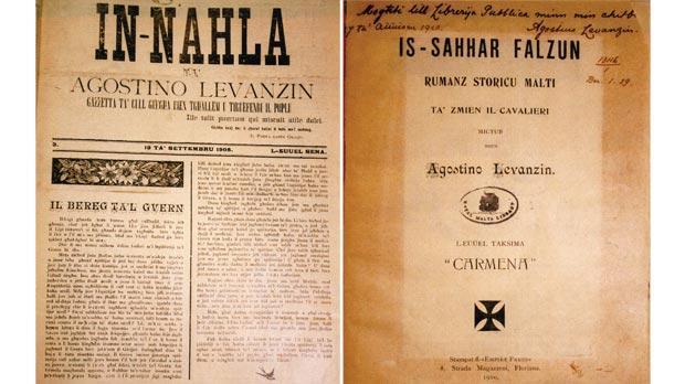 A copy of In-Naħla (1908) published by Levanzin (courtesy of the National Library).