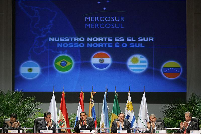 Mercosur 1991 by Brazil, Argentina, Paraguay and Uruguay: