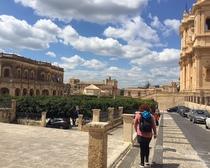 Day to Day Itinerary Bicycle Tours in Italy: Bicycle the Baroque Towns of Southeastern Sicily DAY 4 Spectacular climb to the high plains of the interior Highlights Cavagrande del Cassibile, lunch