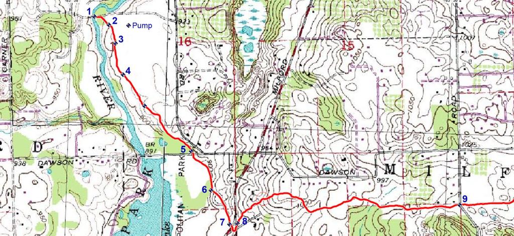 CPT West Trails Trek 1 st day, Group Camp to South Hill Road (Kensington Start Edition Map #1) NOTES It is very common to come upon horses and riders along this entire trek.