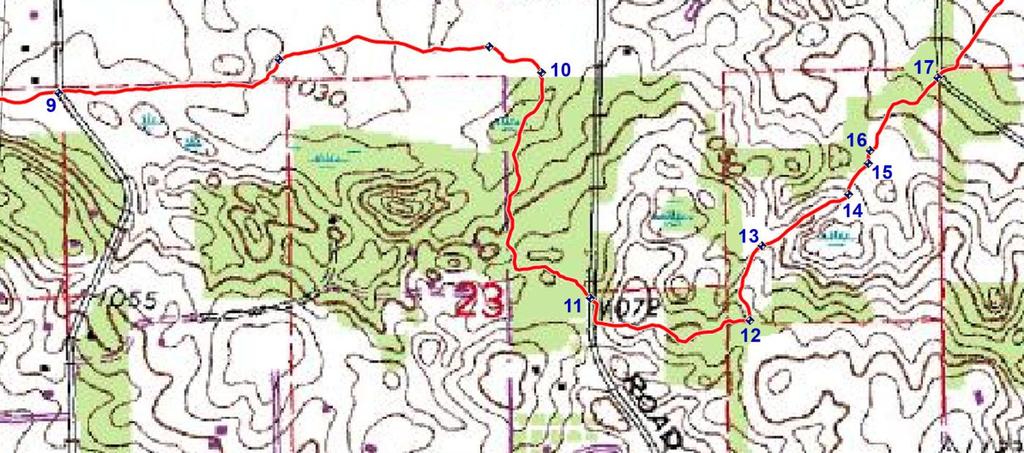 CPT West Trails Trek 1 st day, South Hill Road to Childs Lake Road (Kensington Start Edition Map #2) NOTES The trail is intersected with many equestrian trails and meeting horses and riders should be