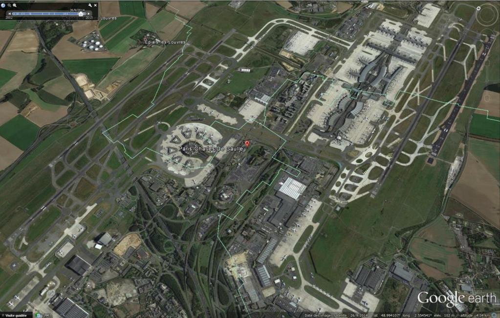 GBAS study for Paris CDG (1) Very good candidate airport for GBAS operations 4 parallel runways 8 CAT-III ILS!