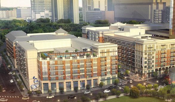 Two blocks south of the site, Post Properties is developing the 407-unit Centennial Park Apartments which will bring hundreds of new residents to downtown.