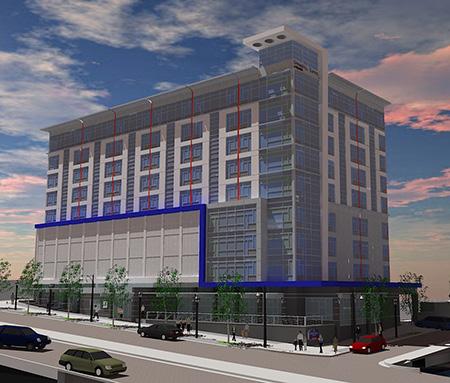 15,000 sq. ft. of retail on the ground ﬂoor. SURROUNDING AREA: Within 500 yards of the site, three new developments are changing the landscape around Centennial Olympic Park.