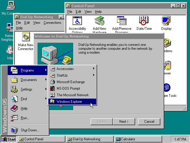 Slika 7: Microsoft Windows 95 izvor: Raymond E. R. (20