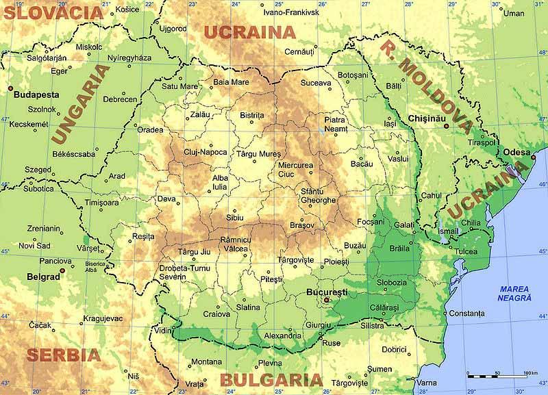 I - Water management in Romania Romania general information Location: S-E Europe Surface: 238,391 skm Population : 21.