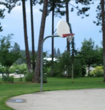 Playground, family/group picnic facility, restrooms, parking, concessions building.