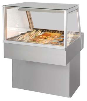 Mouthwatering display Cold Deli 3 The Cold Deli square is available in 3, 4 and 5 GN-pan sizes. Systems can be installed as drop-in versions in a counter or on a matching stand.