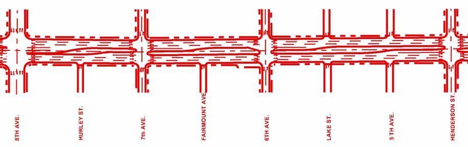 ROSEDALE STREET REDESIGN The TxDOT-approved design includes: Six travel lanes, 28-foot