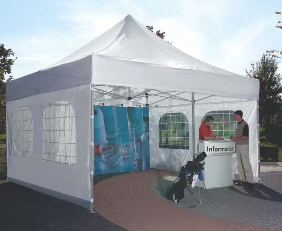 2,3 x 2,3 m 3.0 x 3.0 m 4.5 x 3.0 m 6.0 x 3.0 m Various sizes and types of a.tent.o are available to choose from.