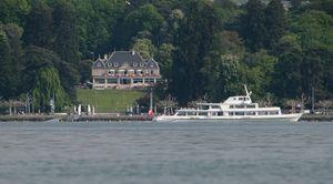 On May 21, following the official ceremonies and gala benefit ball, the American Delegation also toured two castles of historical importance on Lake Geneva (Lac Leman) in Switzerland and France, the