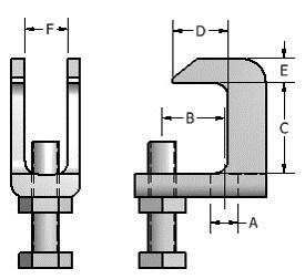 Brackets is not desired or allowed. The structural member may be I beams, wide flange beams, channels, tees or angles where the thickness does not exceed ¾.