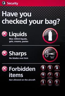 Any hold baggage will have already been given to your airline at bag drop/check-in.