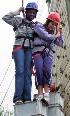 All sessions include safety equipment and instructors, who hold the Girlguiding Climbing and Abseiling Scheme level 1 qualification.