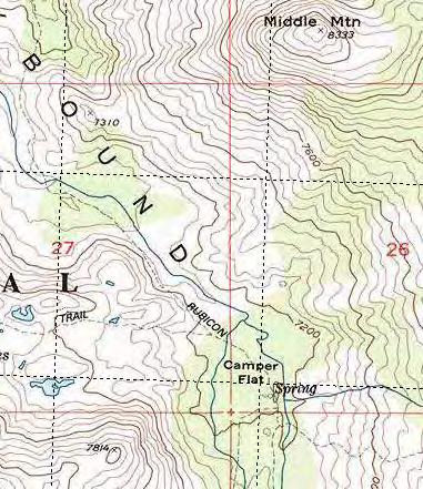 4-8489 ft TR1108 - Dicks Lake trail