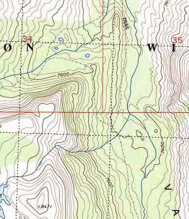 5-7972 ft TR1110 - Camper Flat trail