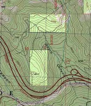 1-7586 ft TR1152 - Mount Judah trail junction - mi 1152.