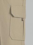 Ripstop fabric, 43% Elasterell-P with Sorona / 34% Cotton / 23% Polyester Roomy cargo pocket with built in