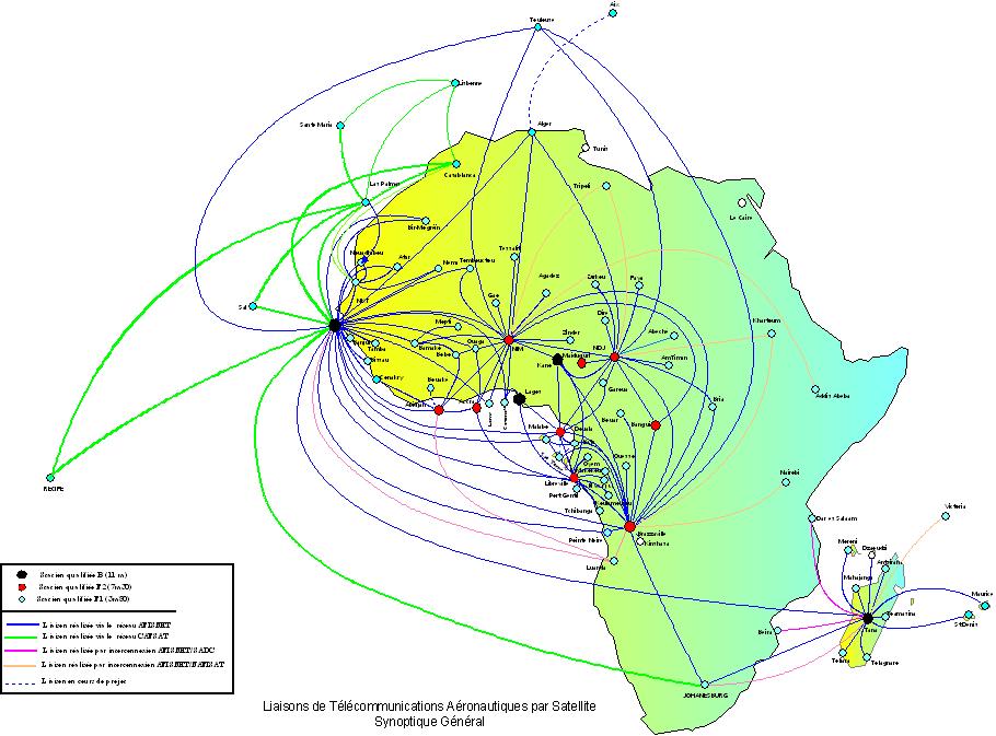Communication, Navigation, Surveillance infrastructure Aeronautical VSAT network infrastructure operating in C-Band supporting : AM(R)S (extended VHF ) AFS Aeronautical Fixed Service ANRS (via GBAS,