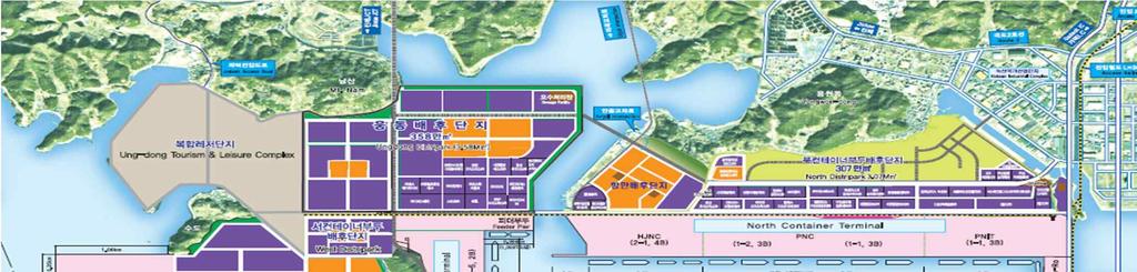 Busan New Port Construction Total 45 berths at Busan New Port -