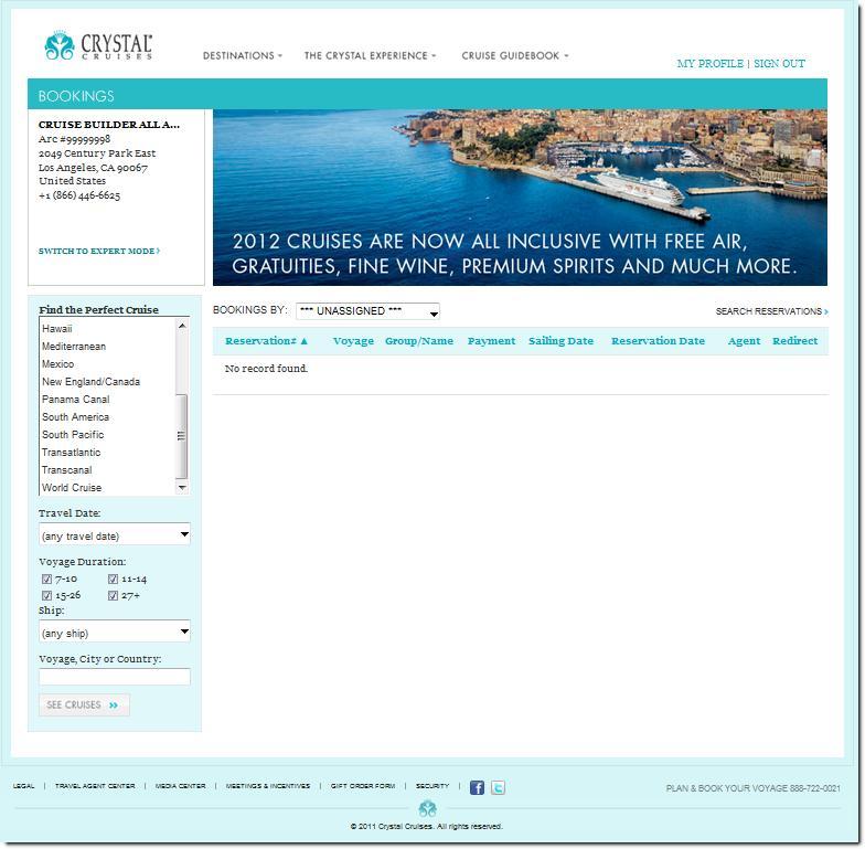 Welcome to CruiseBuilder 2.0! CruiseBuilder 2.0 is a step-by-step process, that makes online booking easy.