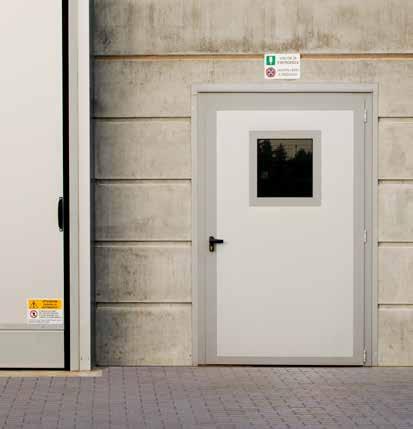 Maximum safety with a matching appearance CFC-free Door versions (for further details, see pages 26 27) USP UST Size range Width up to 2500 mm Height up