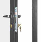 40 mm section Insulated leaf, hinge in black alloy, aluminium frame prepared for