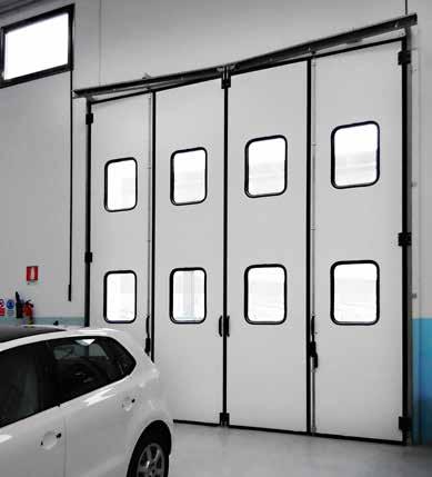 rectangular windows Track applications On the wall, opening inwards or outwards In the opening, opening inwards or outwards Space requirement for folding Between 150 mm (one leaf) and 350 mm (three