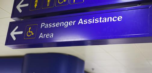 1. Passenger Assistance When I first arrive it is important that I or the person I m travelling with go to the passenger assistance desk to tell them about any help I might need at the airport.