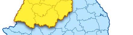 NW Development Region Romania R i Surface (km 2 ) Population Population density (inhab./km 2 ) 34.159 2.744.