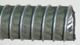 silicone coated Kevlar fabric reinforced with steel wire, clipped with outside Profile Suction of hot and corrosive gas