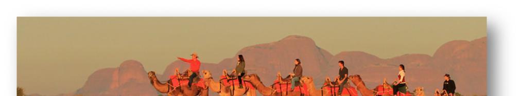 Cost per Person - $129 Optional Tours Sunrise Camel Tour 31 st July Breathe in the cool morning air as you ride your friendly camel for one hour through the desert landscape as dawn breaks over Uluru