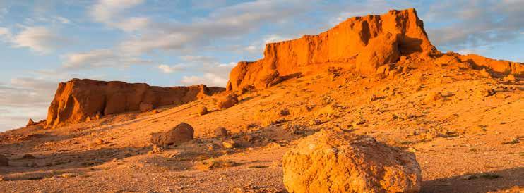 TOUR INCLUSIONS HIGHLIGHTS Enjoy a free day at leisure to explore Ulaanbaatar See the stunning landscape of the Middle Gobi Desert Visit the sacred Zorgol Khairkhan mountain Explore the white