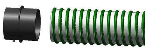Make sure the hose is completely seated next to the plate and secure it with one of the hose clamps.