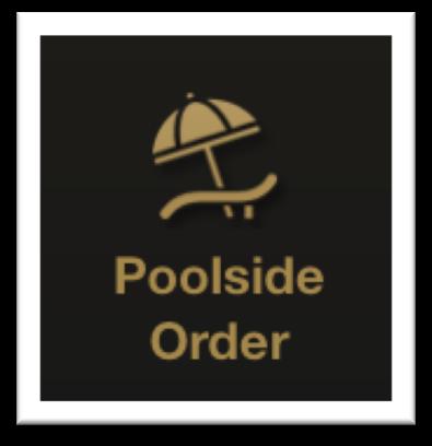 on kitchen printer (no additional manual work/delay) MOBILE POOLSIDE ORDERING Guest scans the QR code on their poolside table to get started (app remembers their